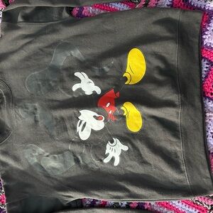 Disney Black and Yellow Mickey Mouse Sweatshirt